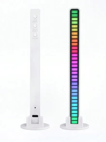 Rgb Sound Control Synchronization Rhythm Light Music Atmosphere Light Car/Home/Office Led Creative Induction Microphone Light With Charging Function, Multiple Dynamic Color Changes, Follows The Sound Of Music - Multi-color - View 8