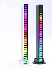 Rgb Sound Control Synchronization Rhythm Light Music Atmosphere Light Car/Home/Office Led Creative Induction Microphone Light With Charging Function, Multiple Dynamic Color Changes, Follows The Sound Of Music - Multi-color - View 4