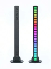 Rgb Sound Control Synchronization Rhythm Light Music Atmosphere Light Car/Home/Office Led Creative Induction Microphone Light With Charging Function, Multiple Dynamic Color Changes, Follows The Sound Of Music - Multi-color - View 9