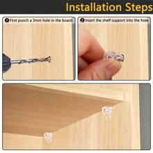 Shelf Support Pegs, Cabinet Shelf Pins, Clear Plastic Shelf Support Clips For Kitchen Furniture Book Shelves Shelf Brackets Locking Clips (20 Pack) Decorations Decor Festival Decor Room Decor Home Decor Decor Bedroom Decor Dress Pants Shoes Jeans Boots Skirtbedroom,Organizer,Organiser,Home Storage,White T Shirt Women,Black Pants Women,Ladies Winter Clothes,Dress,Winter Clothes For Ladies,Elegant Woman Dresses,White Shirt For Ladies,Long Sleeve,White Jumpsuit For Women,Spring Dresses For Women,Spring Outfits For Women,Spring,Spring Clothes,Minimalist,Summer Tops - White - View 5