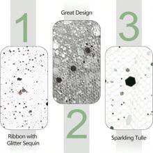 10Yards 6inch Glitter Tulle Roll Soft Tulle Ribbon For Party Decoration DIY Crafts Tutu Skirt Accessories Wedding Backdrop Stage Decoration Sewing Mesh