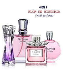 Set De 4 Perfumes Femeninos Con Aroma Dulce y Fresco De 25 ML Y 30 ML - Multicolor - Ver 2