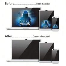 3pcs Ultra-Thin Webcam Covers Web Camera Sticker Cover Cap For Laptop Macbook Mobile Phone PC - Black - View 10