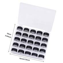 25 Thread With Storage Box And Shuttle Core Sewing Machine Bottom Yarn Transparent Shuttle Core Box - Black - View 2