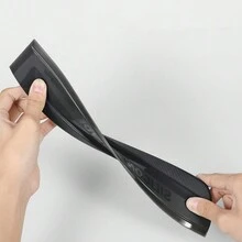 汽車清洗柔軟矽膠水刮板集成清潔刮刀，新款式，無噪音，無刮痕，理想選擇，適用於汽車清潔 - 黑色 - 查看 6
