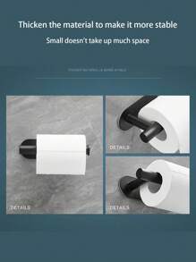 3M 无需钻孔纸巾架浴室卫生间厨房收纳挂架 - 白色 - 查看 5