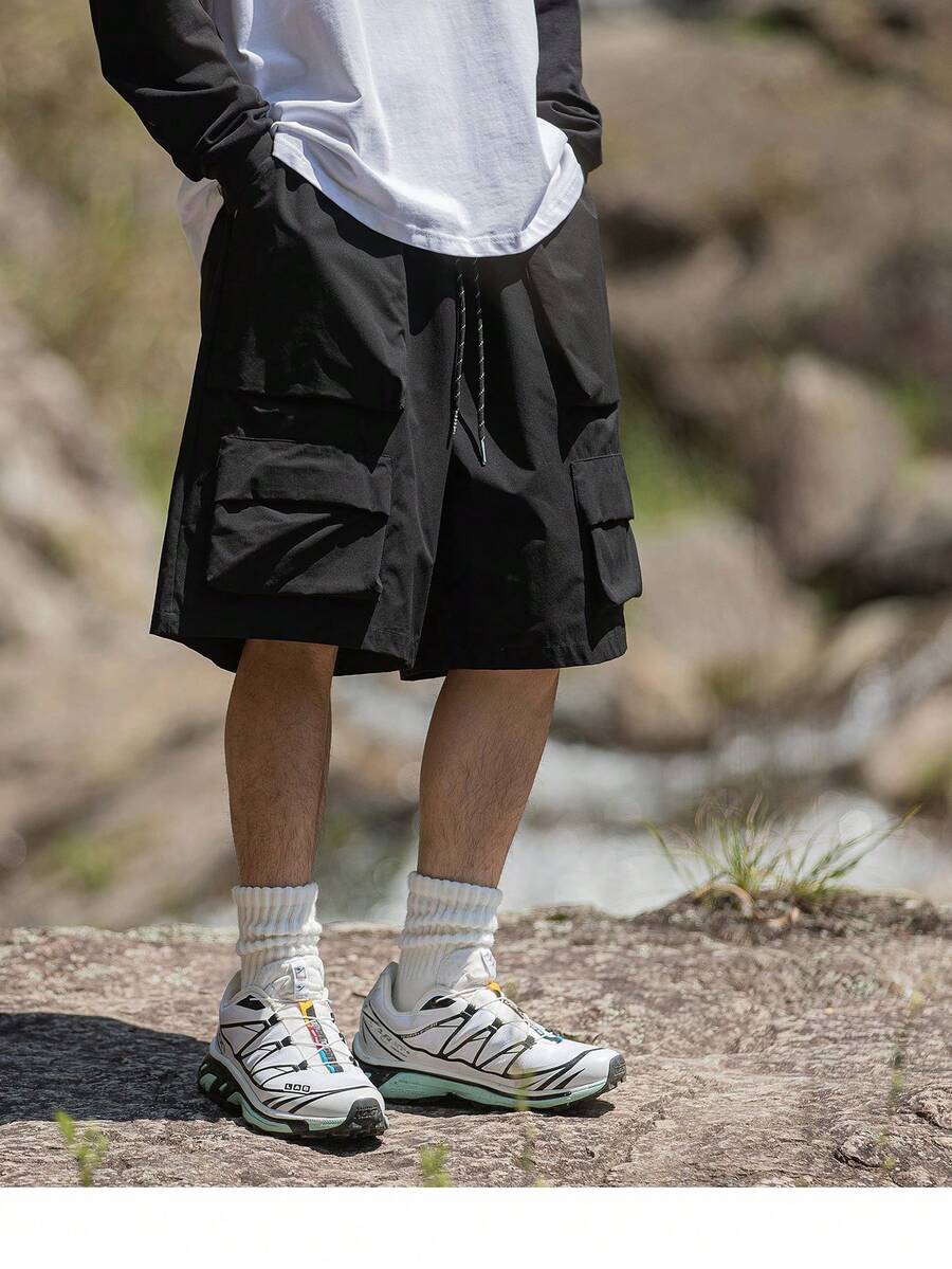 MUNZ Men's Summer Outdoor Hiking Work Shorts - Black - View 1