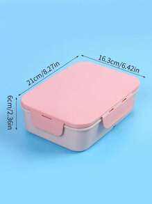 1 hộp cơm trưa Bento có thể gấp lại, hộp cơm trưa Bento dành cho người lớn, hộp đựng cơm trưa cho người lớn/học sinh, có 3 ngăn và nĩa và thìa, chống rò rỉ, làm nóng bằng lò vi sóng/làm sạch bằng máy rửa chén, thích hợp cho trường học, công việc, du lịch và cắm trại, nhà bếp, quà tặng Giáng sinh, đồ dùng học tập - Hồng - Xem 2