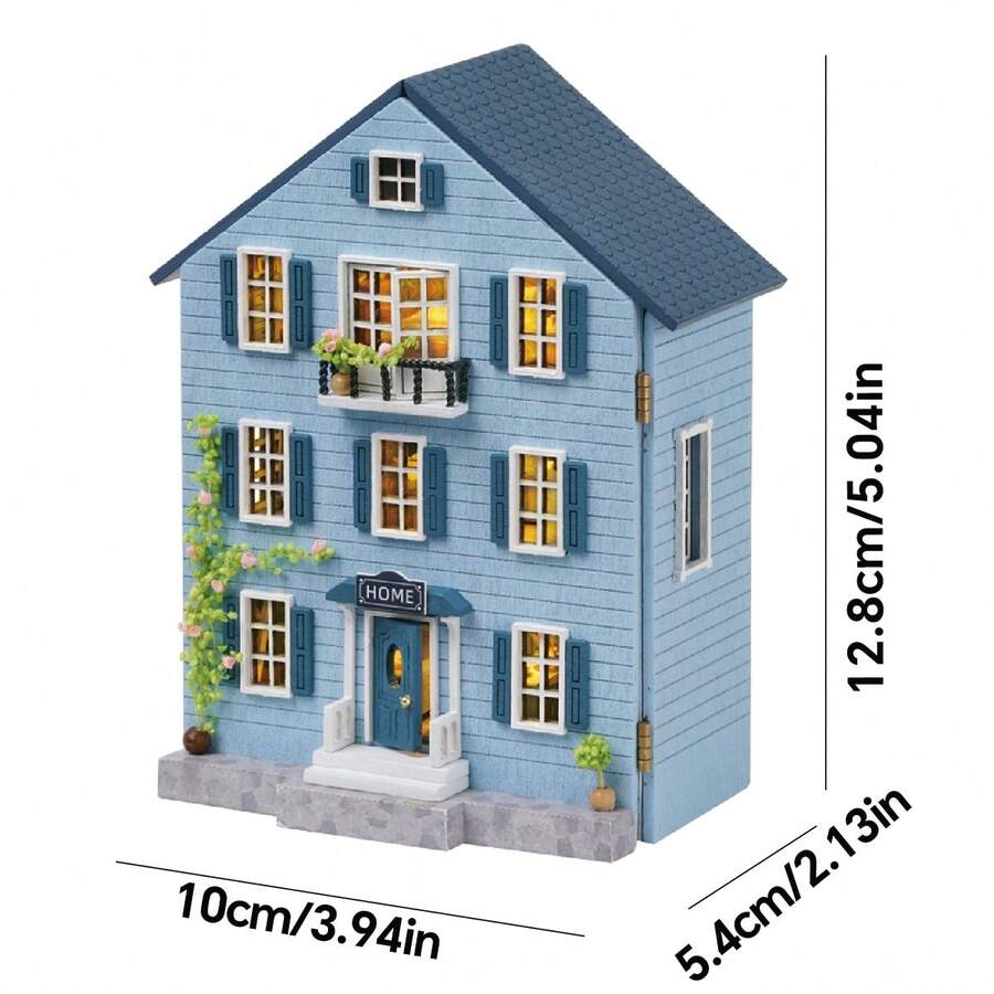 Christmas Decoration 1 Model Building Kit, DIY Handmade Mini House For