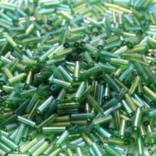 300 颗 2x6 毫米多色混合长管种子珠闪亮玻璃珠适用于制作手链首饰 DIY 针线活手工配件 - 彩色 - 查看 24