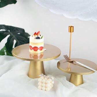 1pc Gold/White Detachable Iron Wedding Dessert Table Display Stand Goods Shelf Cake Holder Decoration For Wedding Celebration Cake Stand Cake Decorations Cupcake Stand Cake Decor Cake Holder Wedding Decor Wedding Party Supplies Wedding Decorations Wedding Accessories Wedding Cake Stand