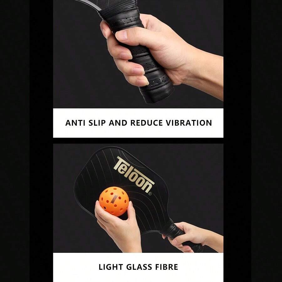 Teloon Teloon Pickleball Set 2 Pickleball Paddles, 4 Pickleballs