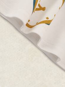 OIPOIG Bộ áo và quần short in kỹ thuật số mùa hè cho bé trai, kiểu dáng giản dị, thoải mái, thoáng khí, đơn giản nhưng vẫn thời trang. - trắng - Xem 4