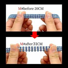 狗链项圈 带狗牌扣的链式狗项圈 银色链式项圈 不锈钢狗链项圈 适用于小狗、中型犬、大型犬 狗项圈项链 小型犬、猫 水钻项圈项链套装，水晶宠物小狗项链 可调节狗首饰 适用于宠物、小女孩、猫 毛茸茸的朋友的完美配饰！ 闪亮的爱：心形宠物项链 - 彩色 - 查看 5