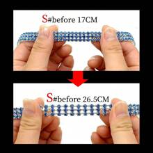 狗链项圈 带狗牌扣的链式狗项圈 银色链式项圈 不锈钢狗链项圈 适用于小狗、中型犬、大型犬 狗项圈项链 小型犬、猫 水钻项圈项链套装，水晶宠物小狗项链 可调节狗首饰 适用于宠物、小女孩、猫 毛茸茸的朋友的完美配饰！ 闪亮的爱：心形宠物项链 - 彩色 - 查看 4