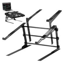 Pyle Universal Dual Device Laptop Stand - Sound Equipment DJ Mixing Workstation - màu đen - Xem 1