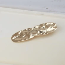 金屬質地凹凸表面髮飾,簡單而實用的女士髮夾 - 金色 - 查看 5