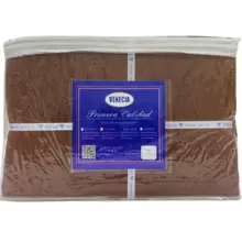 Juego de Sabanas Queen Size (4pzs), Gravado - Marrón - Ver 1