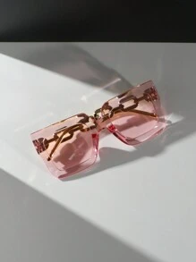 Juego de 5 piezas/3 piezas/1 pieza Gafas con montura cuadrada multicolor para mujer, elegantes y sencillas, accesorios de moda personalizados para uso diario, ir al trabajo, vacaciones y playa - Multicolor - Ver 13