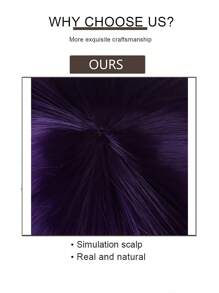 Dark Purple Long Curly European Wind Big Waves In Farewell Women Girl Cosplay Party