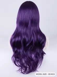 Dark Purple Long Curly European Wind Big Waves In Farewell Women Girl Cosplay Party