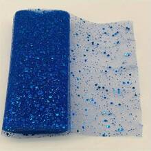 10Yards 6inch Glitter Tulle Roll Soft Tulle Ribbon For Party Decoration DIY Crafts Tutu Skirt Accessories Wedding Backdrop Stage Decoration Sewing Mesh