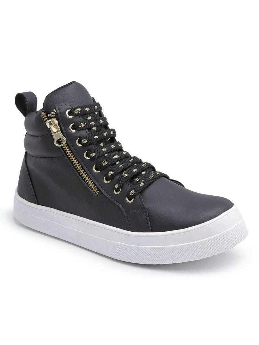 Women Wedge Sneakers - 黑色 - 查看 1