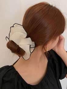 1pc/3pcs Gauze Extra Large Scrunchies, Korean Chic Hair Ties For Women, Romantic Hair Ties Valentine's Day Ponytail Holders, Hair Bobbles ,Head Piece Hair Accessories