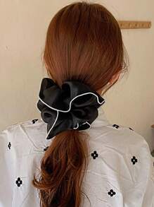 1pc/3pcs Gauze Extra Large Scrunchies, Korean Chic Hair Ties For Women, Romantic Hair Ties Valentine's Day Ponytail Holders, Hair Bobbles ,Head Piece Hair Accessories