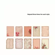 30 Stück/Packung Material Papier, sanfte Stilserie, vintage farbverlaufendes Sammelalbum DIY Material Dekoration, nicht selbstklebend Schulanfang - Verschiedenfarbig - Übersicht 9