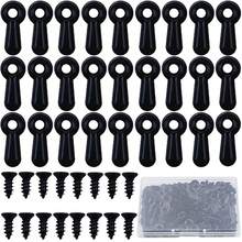 Picture Frame Rotating Button Fastener Set-100PCS Picture Frame Hardware Spring Clips, With 100PCS Screws For Crafts, Hanging Pictures, Photos - Silver - View 1