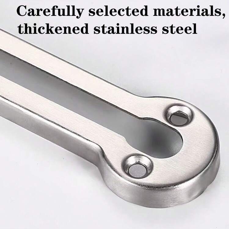 1 pieza Cadena de puerta antirrobo de acero inoxidable con cubierta protectora para seguridad en el hogar y en el hotel - Plateado - Añade 9