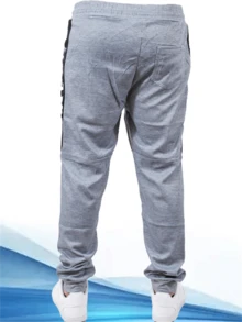 Men Sweatpants - 淺灰色 - 查看 2