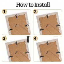 Picture Frame Rotating Button Fastener Set-100PCS Picture Frame Hardware Spring Clips, With 100PCS Screws For Crafts, Hanging Pictures, Photos - Silver - View 5