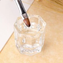 12 Piezas Godete Vasitos De Cristal Para Uñas Acrilicas Monomero - transparente - Ver 2