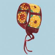 1 Băng đô thêu hoa anh đào Bohemian Crochet Băng đô cài tóc Boho Băng đô quấn khăn Turban Băng đô thấm mồ hôi - băng đô - Xem 20
