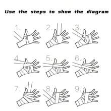 2入組3m拳擊手包男女成人踢拳泰拳手包彈性繃帶拳擊手套