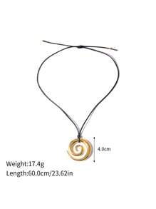 1件18k鍍金時尚吊墜項鍊,適合女士日常佩戴 - 彩色 - 查看 14