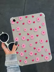 Ốp Mềm Bảo Vệ Màu Đen Sơn Màu Hoa Tương Thích Với Ipad Pro 11inch, Air 4/5 10.9inch, 2023 Ipad 10 10.2inch Mới, Máy Tính Bảng Mini 6/5, Chống Rơi/Chống Bẻ Cong/Phong Cách Tối Giản - Nhiều màu - Xem 1