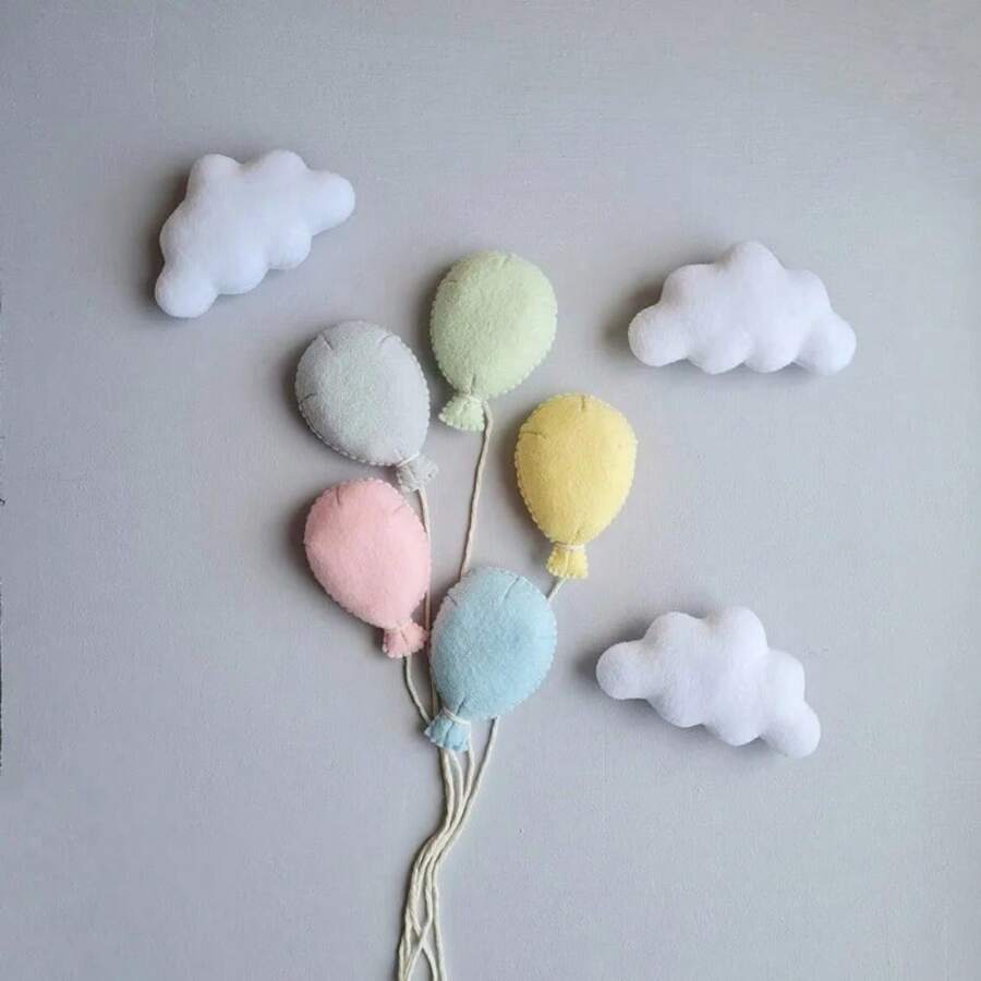 Accesorii pentru recuzita fotografiei nou-născuților, baloane lucrate manual, nor, studio, decorațiuni foto pentru bebeluși, accesoriu pentru ședințe foto pentru bebeluși, decorațiuni familiale pentru petrecere de baby shower, cadouri de Paște, lucruri pentru fete/băieți - alb - Vizualizare 1