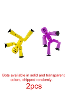 Action Figures Toy With Sucker (Shipped Randomly)Cozmo Fingerbot, Toys Click Bots Stop Motion Toys Stick Figures Stick Man Toy - Multicolor - View 7