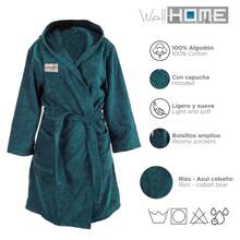 Well Home Bademantel für Hauskleidung, Sommerhochzeit, Badezimmer Dekoration - Grün - Übersicht 5