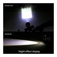 LED Bike Light Super Bright USB Rechargeable Bicycle Light 300 Meters USB Charging 2 Hours For 3-5hours Using Front Rear Waterproof - Black - View 5