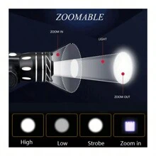 LED Bike Light Super Bright USB Rechargeable Bicycle Light 300 Meters USB Charging 2 Hours For 3-5hours Using Front Rear Waterproof - Black - View 2