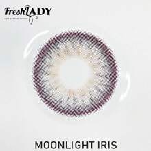 FRESH LADY Freshlady 返校隐形眼镜 Pupilentes Moonlight Pansy 彩色隐形眼镜 1 年抛型 万圣节服装角色扮演