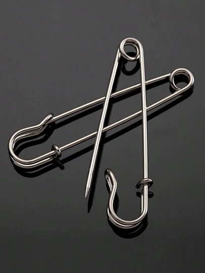 10 件加厚金属别针，防止滑落胸针，衣服调整尺寸和修理针