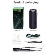 Zealot S51D Portable Karaoke Wireless Speaker, 3600mAh Battery, Long Battery Life, Compatible With TF Card/USB Drive/AUX Playback, Supports Mobile/Tablet/TV/Computer Connection, Professional Karaoke Speaker, Suitable For Home KTV And Outdoor Parties - Black - View 11