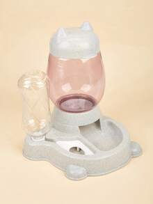 1 cái Máy cho thú cưng ăn và uống tự động, Máy cho thức ăn và nước uống chống tràn 2 trong 1 dành cho thú cưng - Nhiều màu - Xem 5