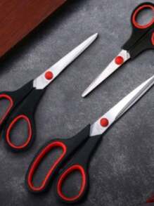 Kit 3 Tesouras Em Aço Inox Corte Costura Artesanato Domestico e profissional 5" 7" 7,5" - Damasco - Visão 1