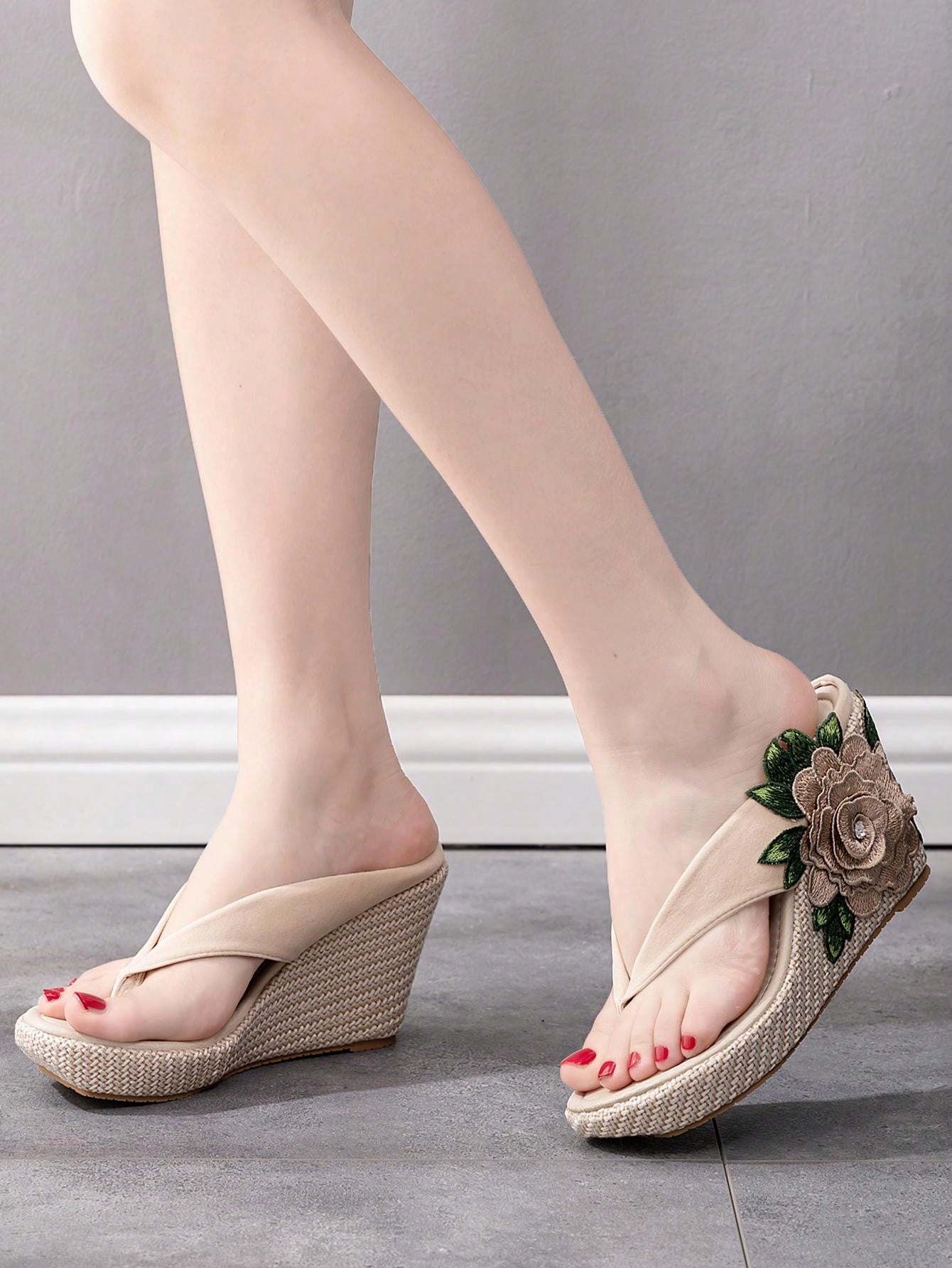 Platform Sandal s Women'S Straw Raffia Sandals Women'S Cute Sandal